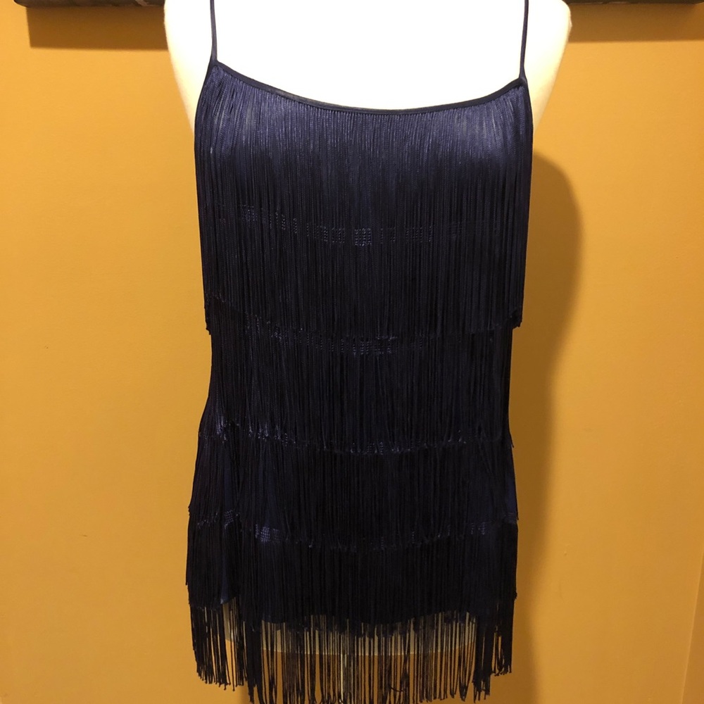French Connection fringe tank top